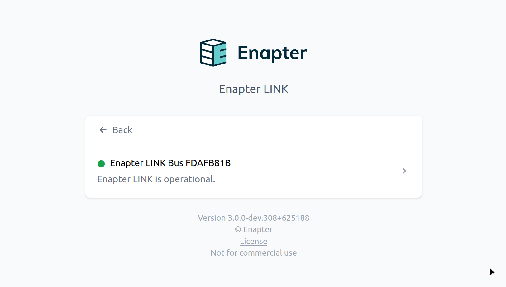 Enapter Link bus status